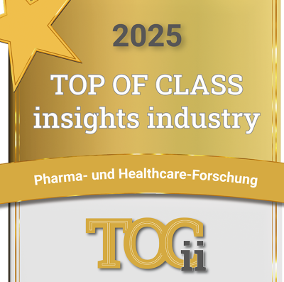 Produkt + Markt gewinnt den TOCii Award „TOP OF CLASS insights industry“ 2025!